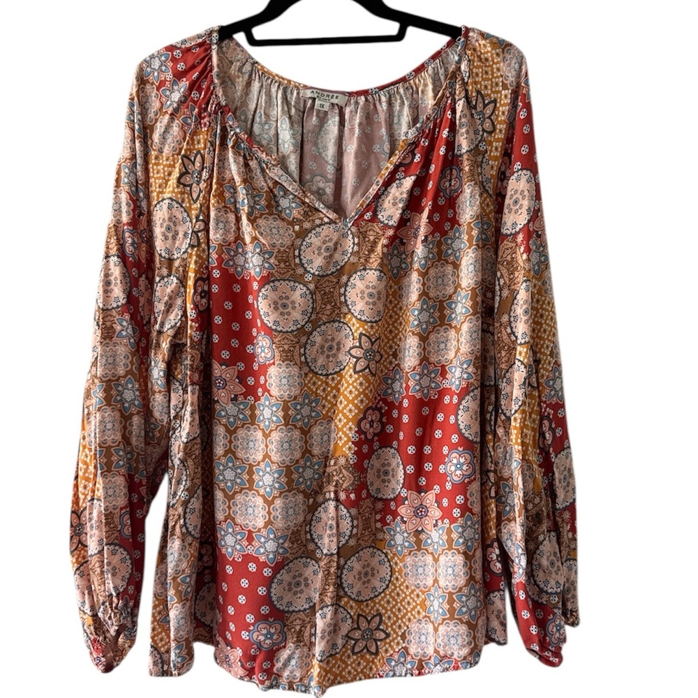 Andree by Unit Floral Boho Top 1X